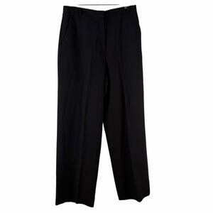 Josephine Chaus Black High Rise Straight Leg Pants Trouser Work Office Size 10